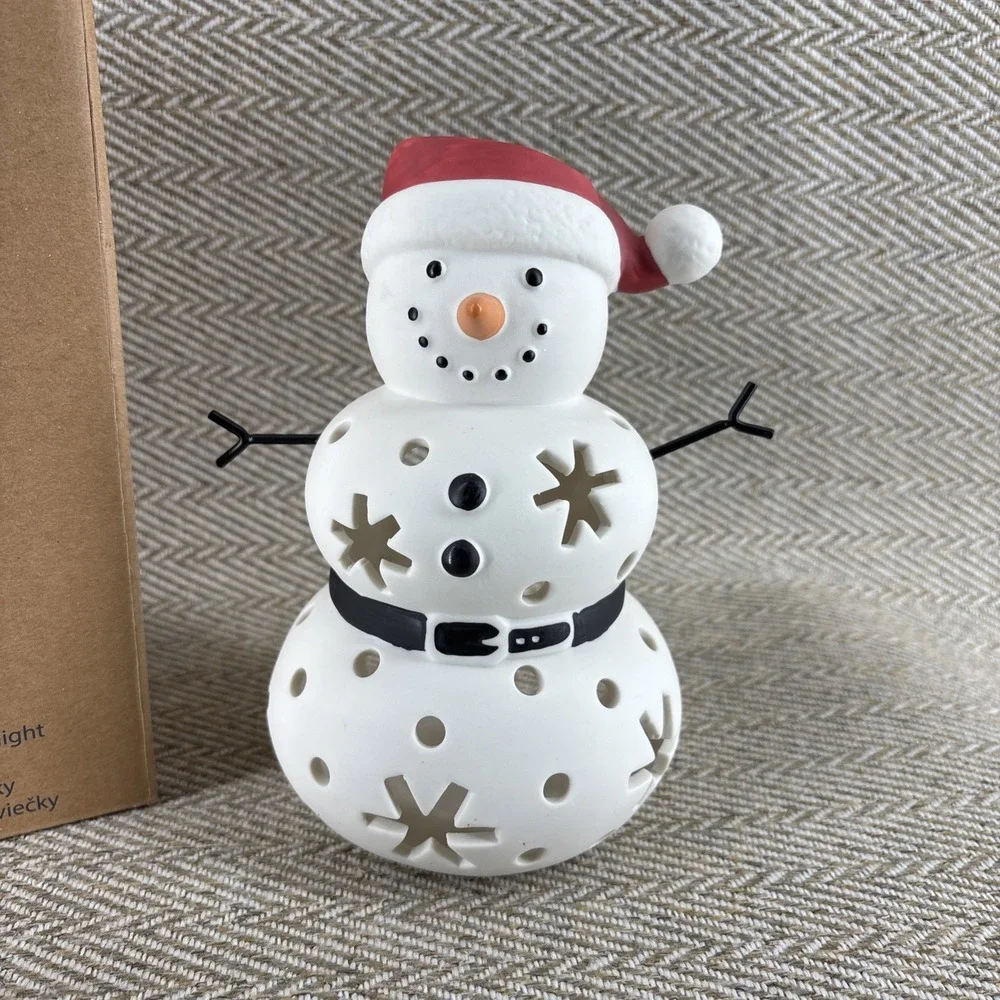 PartyLite santa snow